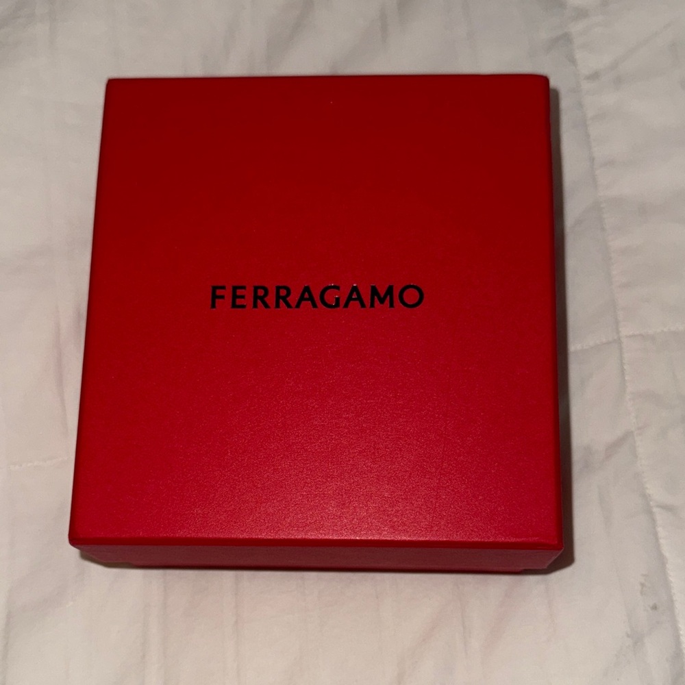 Salvatore Ferragamo Red Branded Accessory Box with dust bag